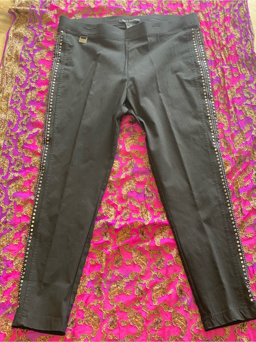 Zac & Rachel Black Stretch Fabric Pants